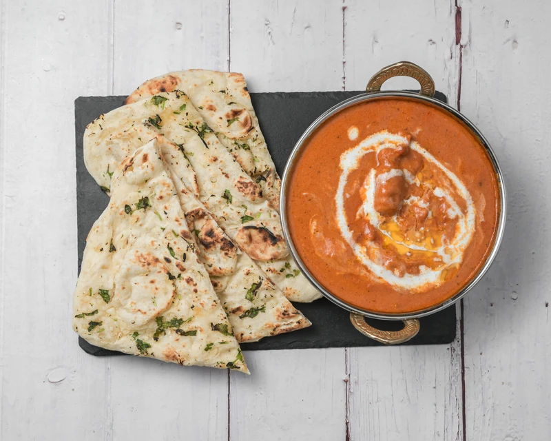 Butter chicken curry at Hot Mug Cafe, Indian restaurant in West Edmonton